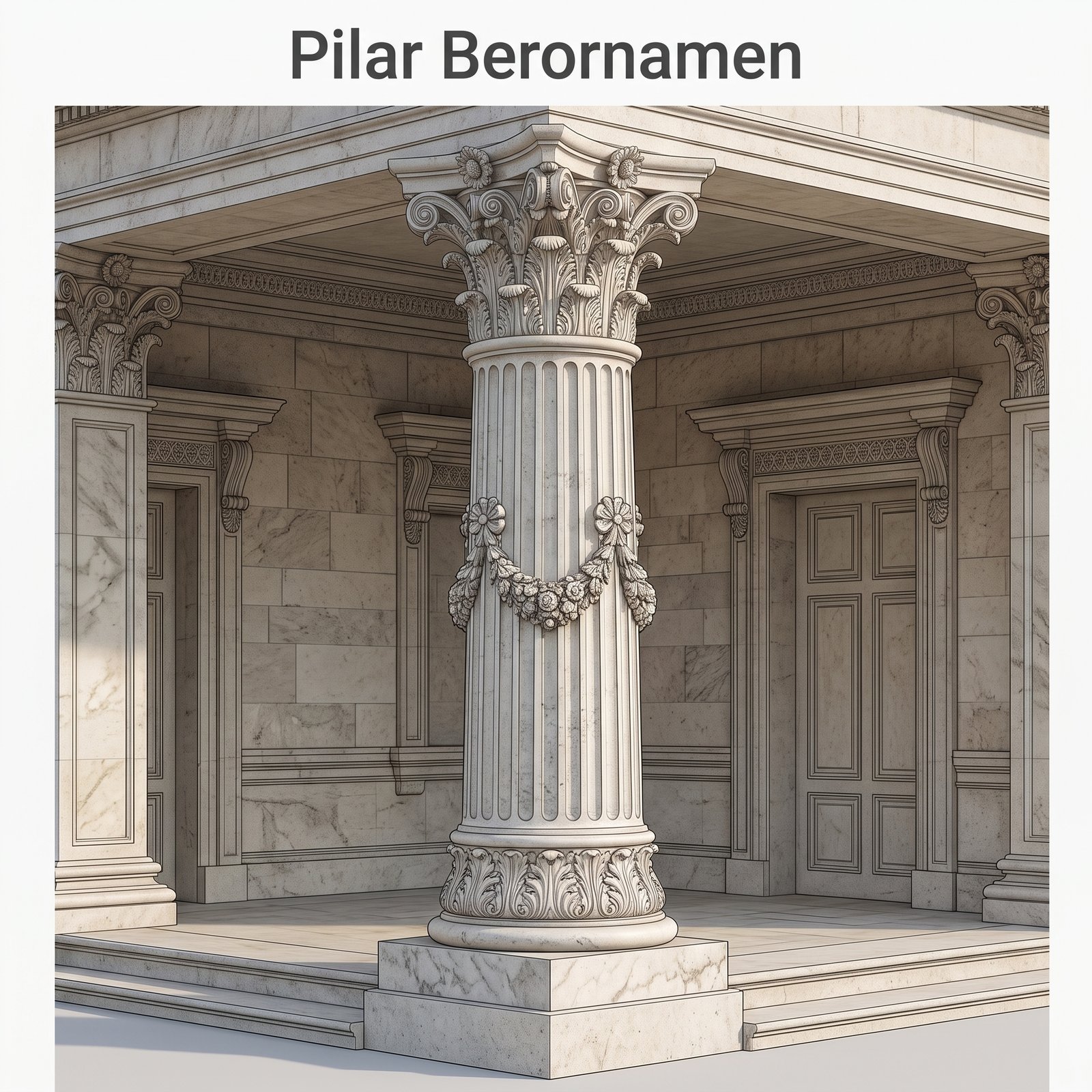 Pilar Berornamen Rumah