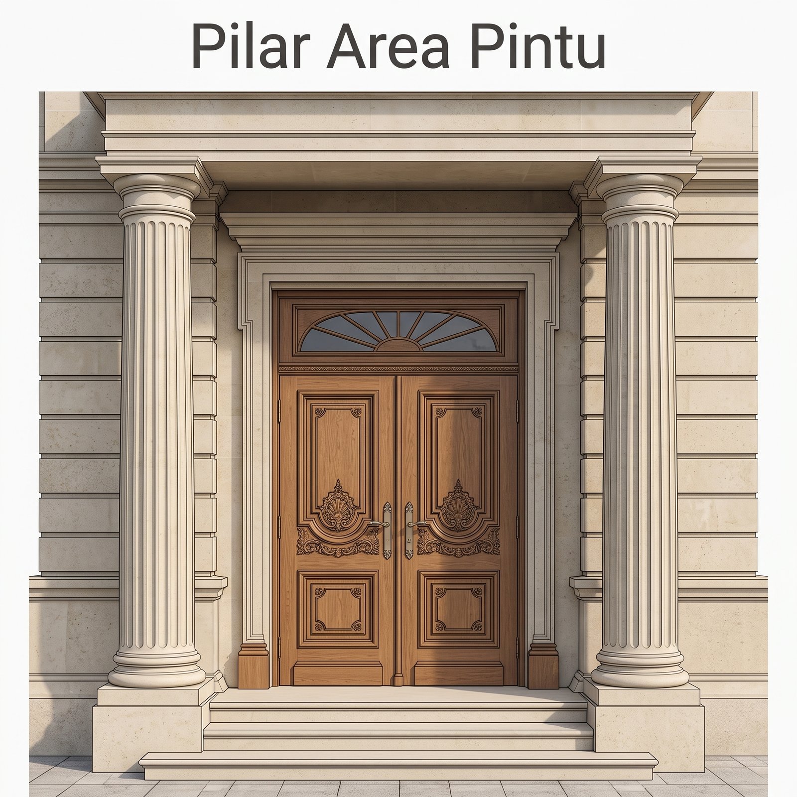 Pilar Area Pintu Rumah