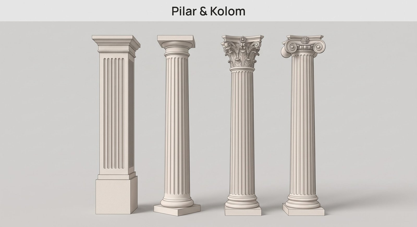 Pilar dan Kolom Fasad Rumah