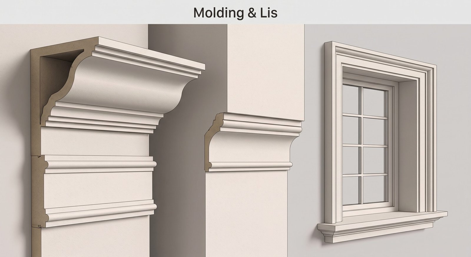 Molding dan Lis Fasad Rumah